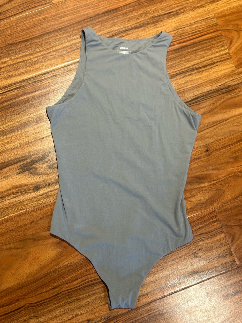 Skims gray high neck thong bodysuit size small